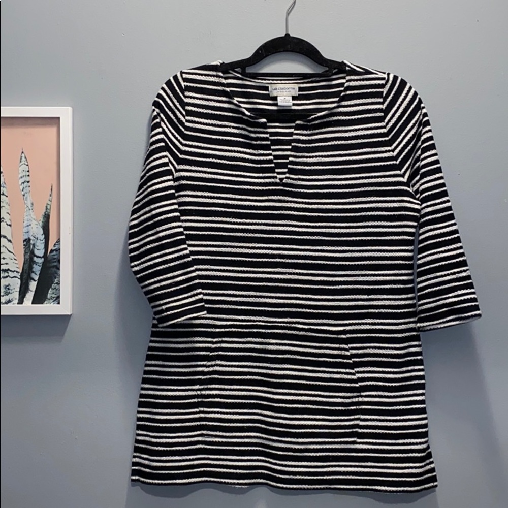 Liz Claiborne Weekend Striped Knit Shirt